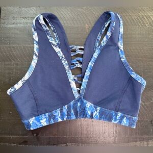 Splendid Blue and Black Sports Bra